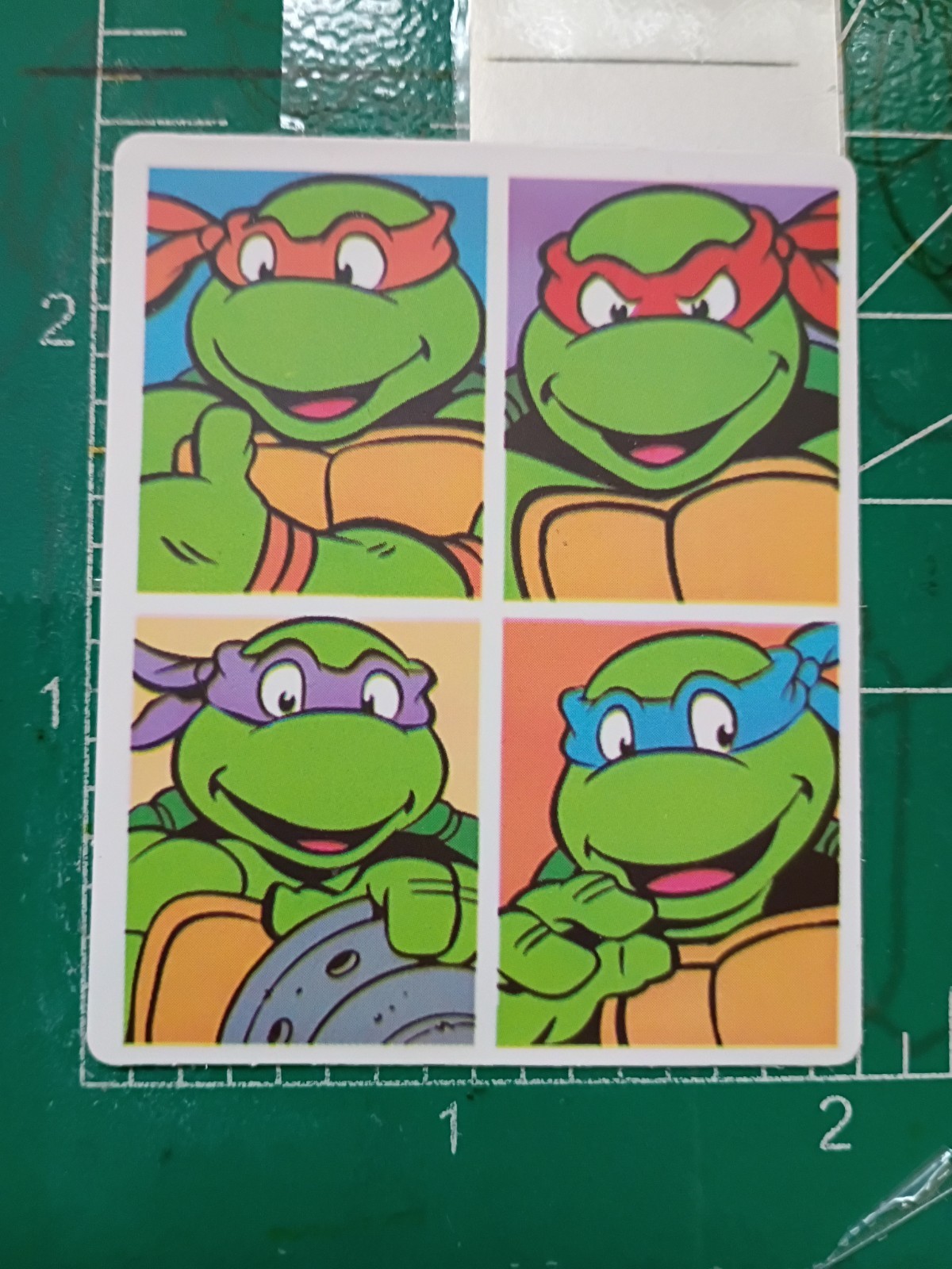 TMNT STICKER X 2×2 INCHES, VYNIL HIGH GLOSS STICKER X SMALL SIZE STICKER