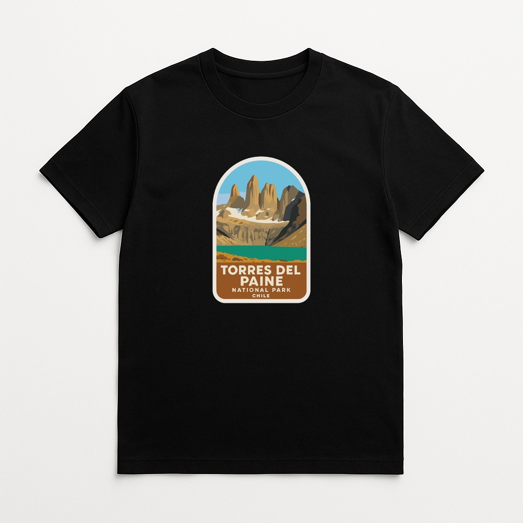 Torres del Paine Chile Iron On Heat Transfer Vinyl HTV World National Parks