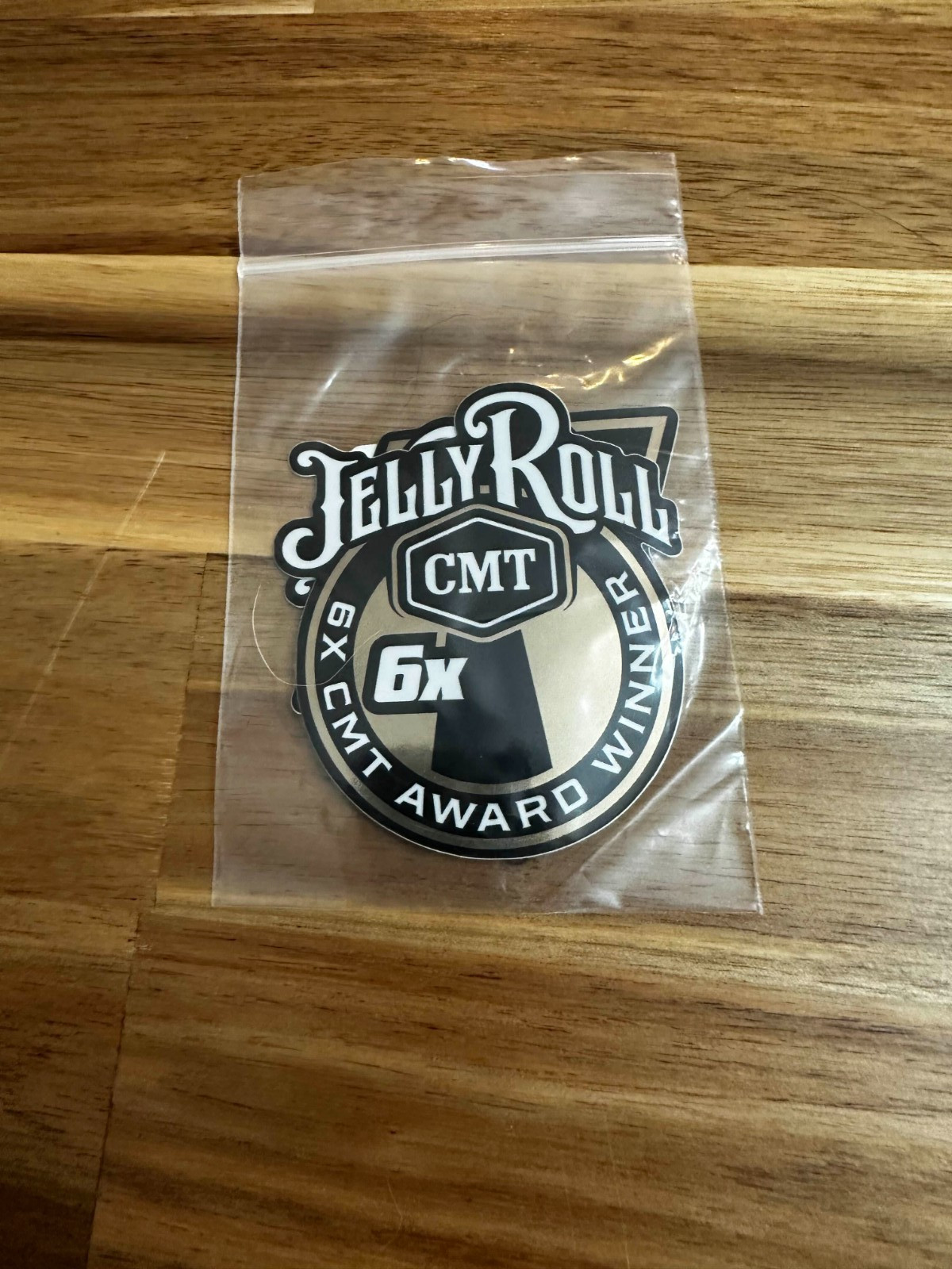 Jelly Roll 2024 Tour CMA CMT Awards Winner Die Cut Stickers Promotional set of 2
