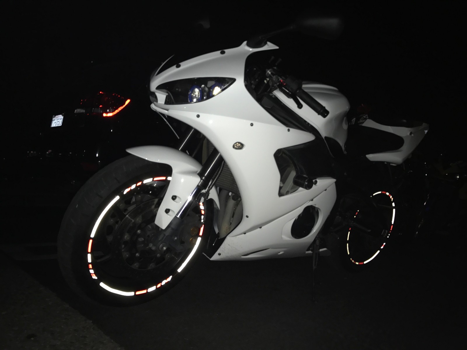 CUSTOM REFLECTIVE MOTORCYCLE CAR RIM STRIPES WHEEL DECALS TAPE STICKERS GRAPHIC