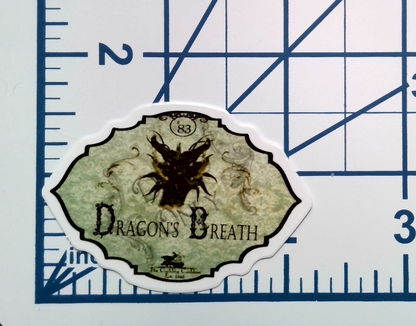 Dragons Breath Potion Sticker Vinyl Die Cut Scrapbook Journal Fantasy Decal Goth