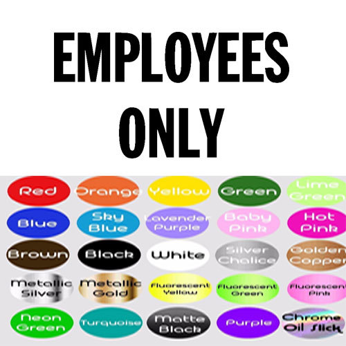 Employees Only Entrance Sign Sticker for Door Wall Window Decor Vinyl Decal Sign