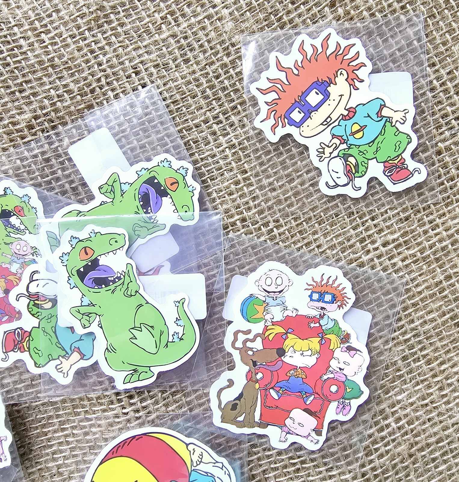 1990s Rugrats Cartoon Characters Waterproof Stickers 2"+, 40 Pieces