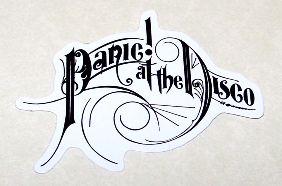PANIC! AT THE DISCO – Logo Die Cut Sticker Decal Music Pop Rock Band