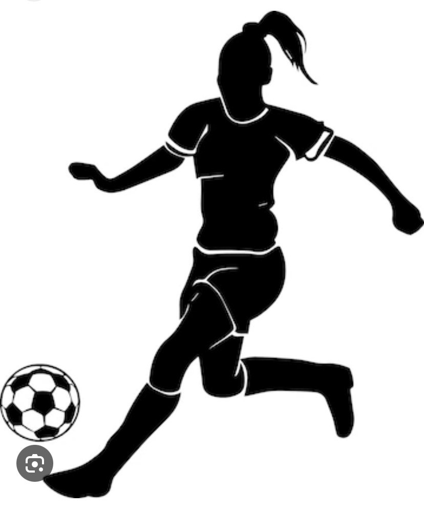 Vinyl Decal – Girl Soccer Player (May Personalize w/ Name), Various Colors