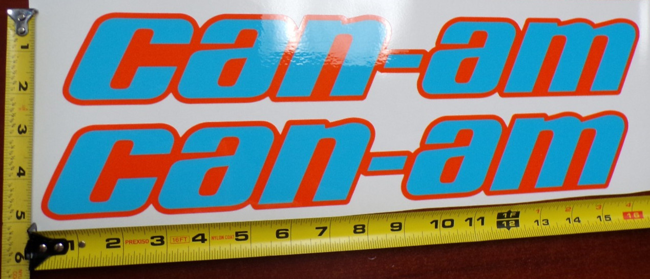 CAN-AM MAVERICK X3 R GRAPHIC DECAL STICKER USA MADE BLUE ORANGE SOLID THICK