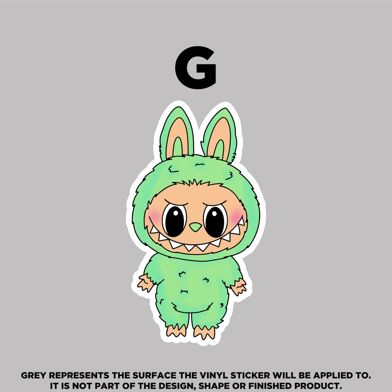 Labubu Vinyl Stickers – Waterproof, Scratch‑Proof, Dishwasher Safe Decals
