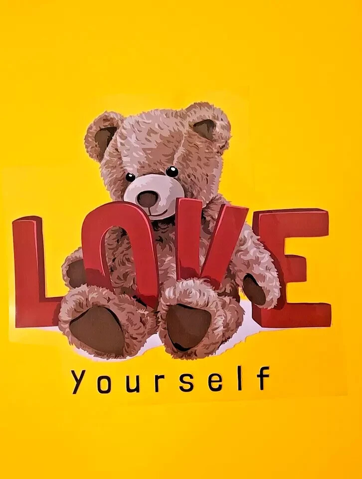 Love Bear Sublimations Iron Stickers For T-shirt Hoodies Jackets (3 Pack)