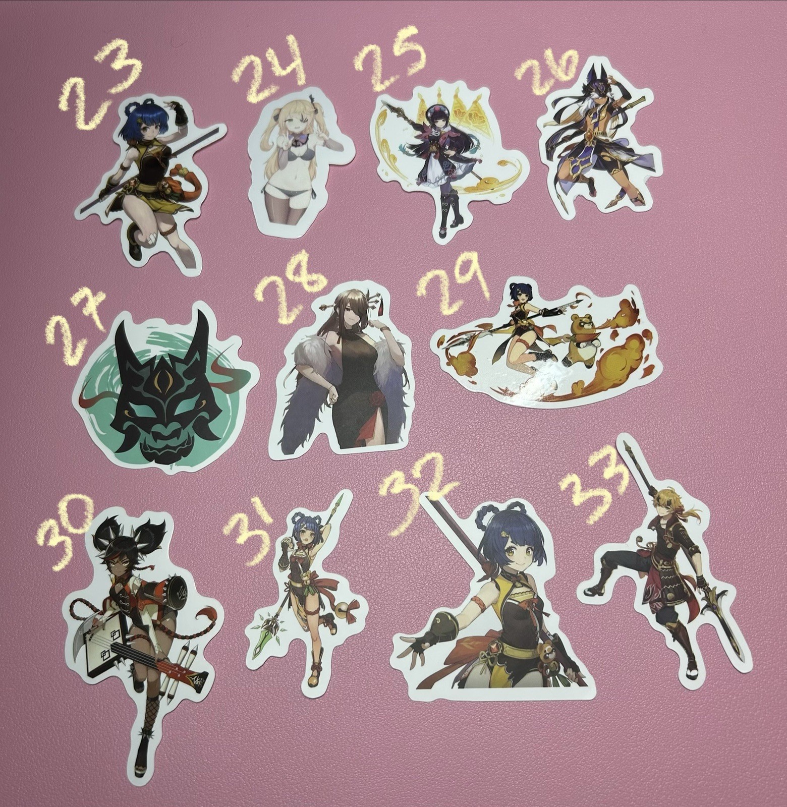Genshin Impact Anime Stickers – 11