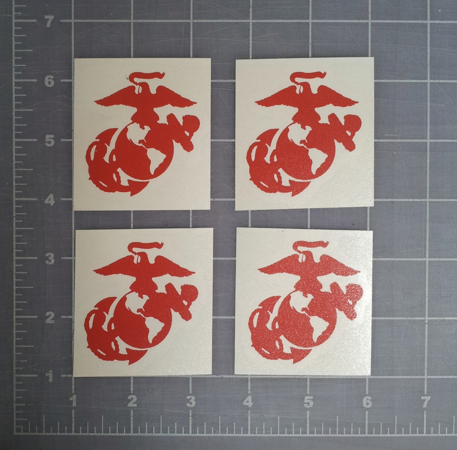 4 Little EGA Stickers USMC Eagle Globe Anchor Decals Marine Corps Veteran