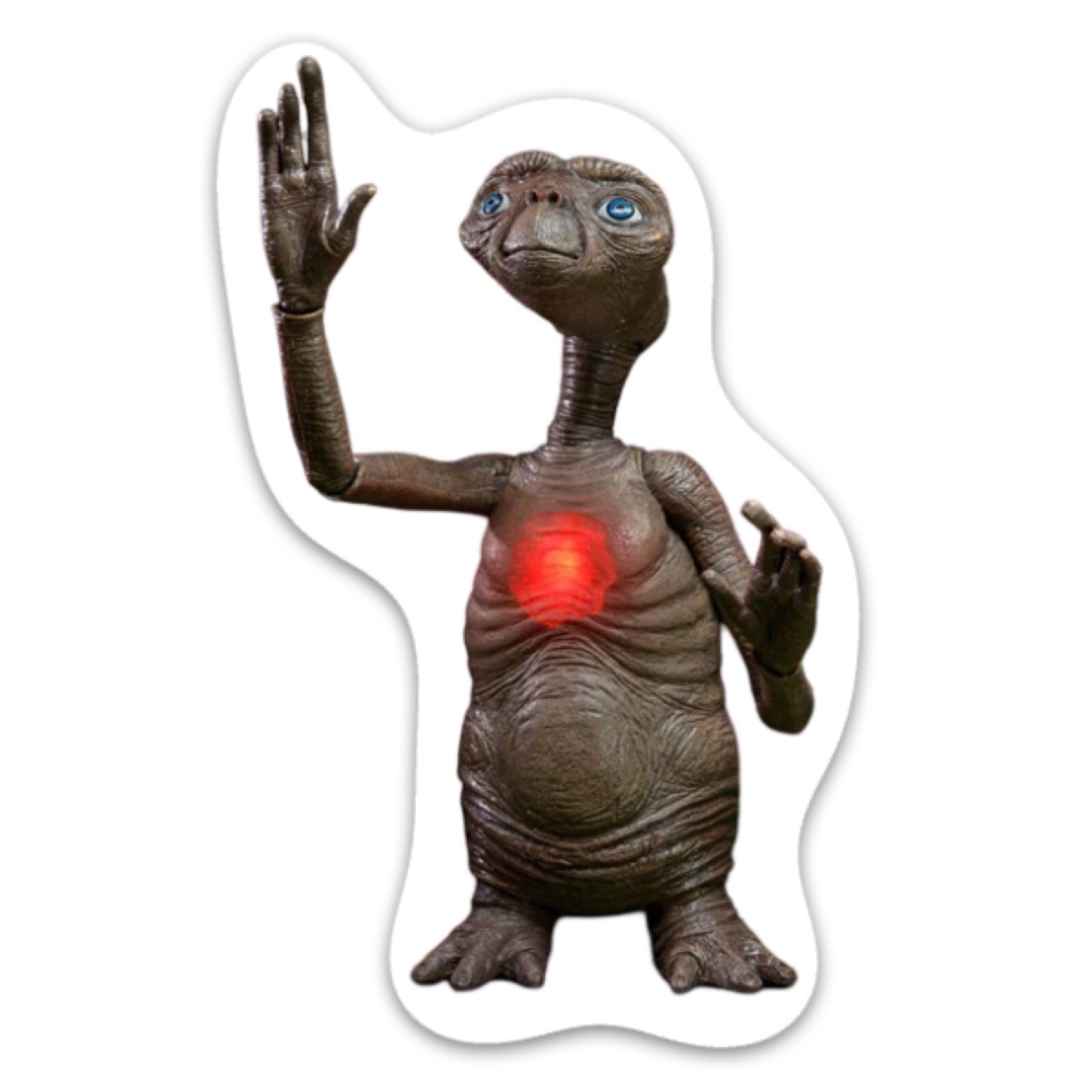 E.T. the Extra-Terrestrial Glow In The Dark Sticker Retro 1980s Vintage Decal