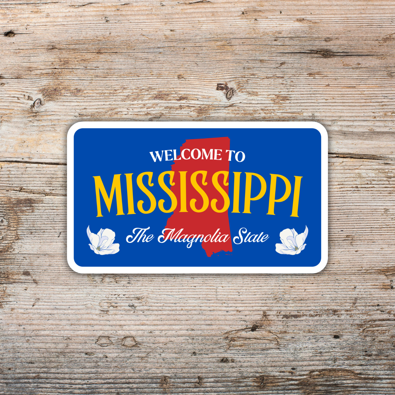 Welcome to Mississippi Sticker The Magnolia State Vinyl Waterproof Decal