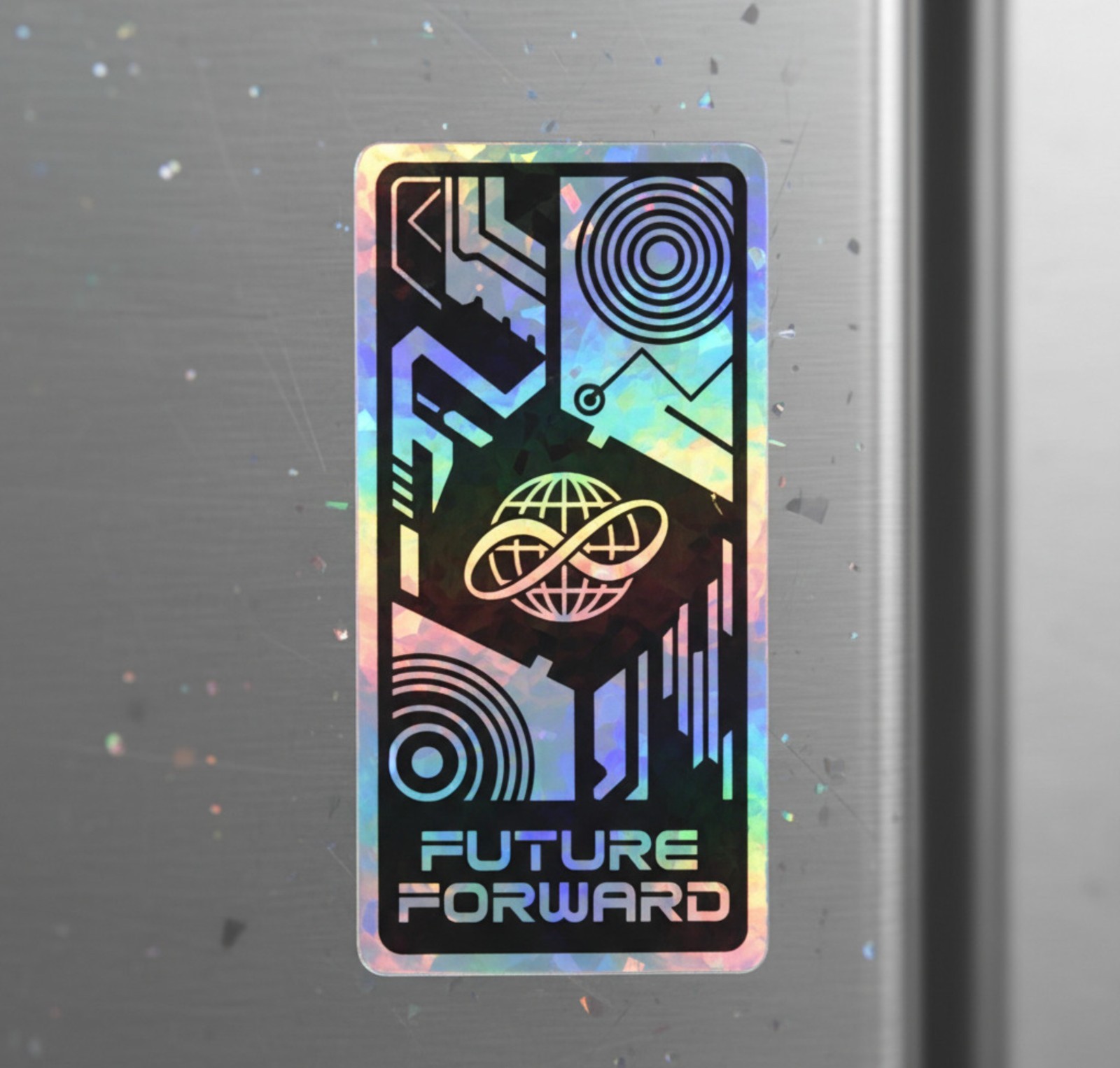 Custom Holographic Stickers, Personalized – Logo, Name, Text, 1.5-5 inch, Qty100