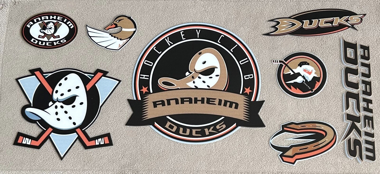 DIY Anaheim Ducks Hockey Team Transfer Sticker Cup Wrap DIY Glasses Bottles