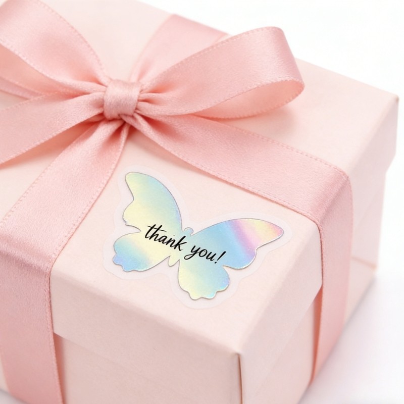 1 Roll Creative Butterfly Design Sticker Waterproof and Scratch Resistant Decors