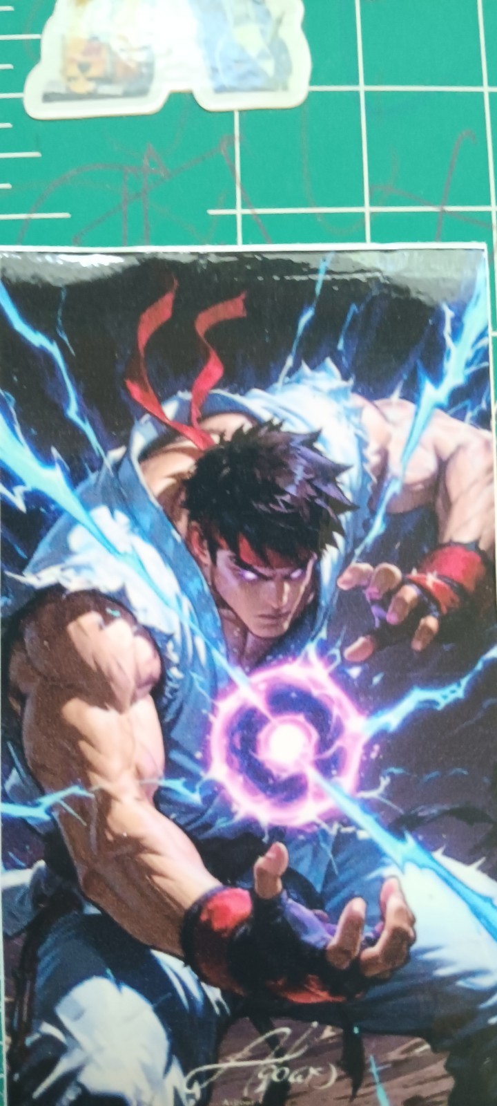 STREET FIGHTER X VYNIL HIGH-GLOSS STICKER X 3X2 X RYU EDITION NEW