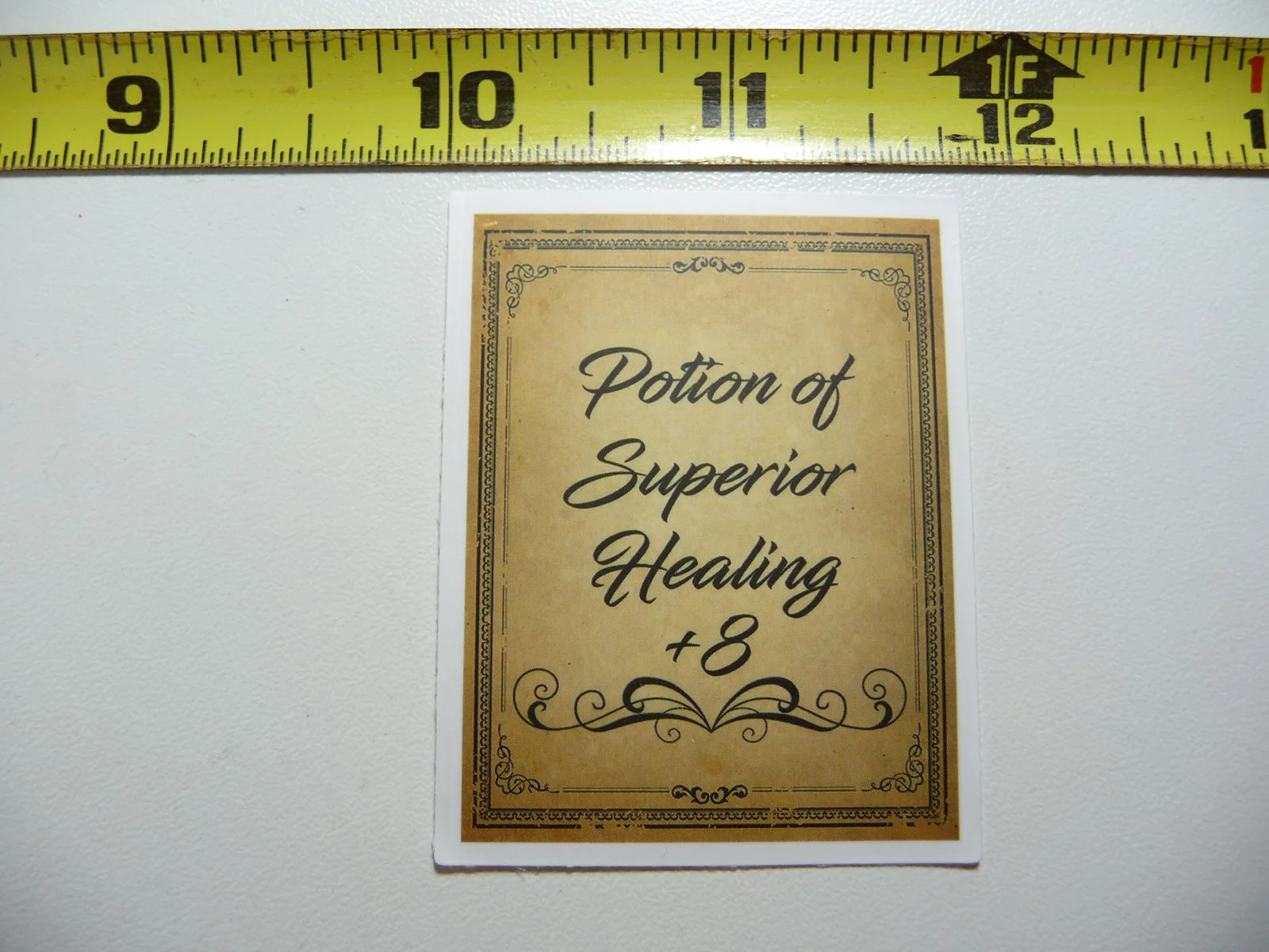 SUPERIOR HEALING #8 SMALL STICKER DECAL WITCHCRAFT POTION SPELL WITCH GOTH FUNNY