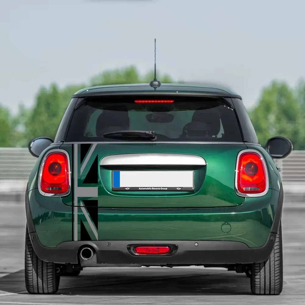 Aftermarket Union Jack Rear Trunk Decal for Mini Cooper One / JCW / S / Clubman