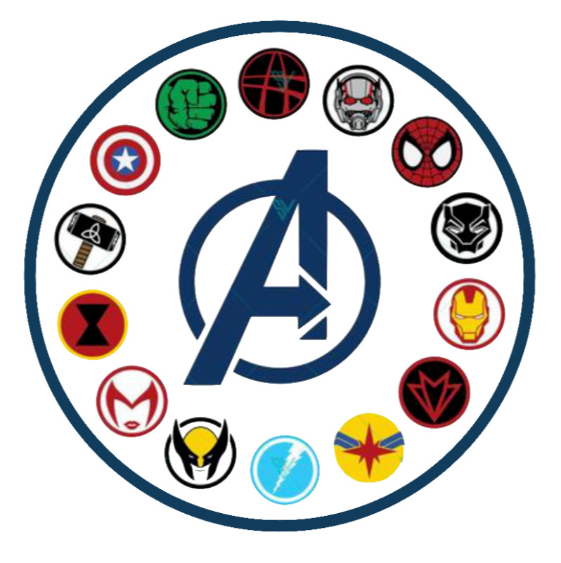 Avengers – Comic Book Logos – 4" Vinyl Decal/Sticker Car Window Cooler Laptop