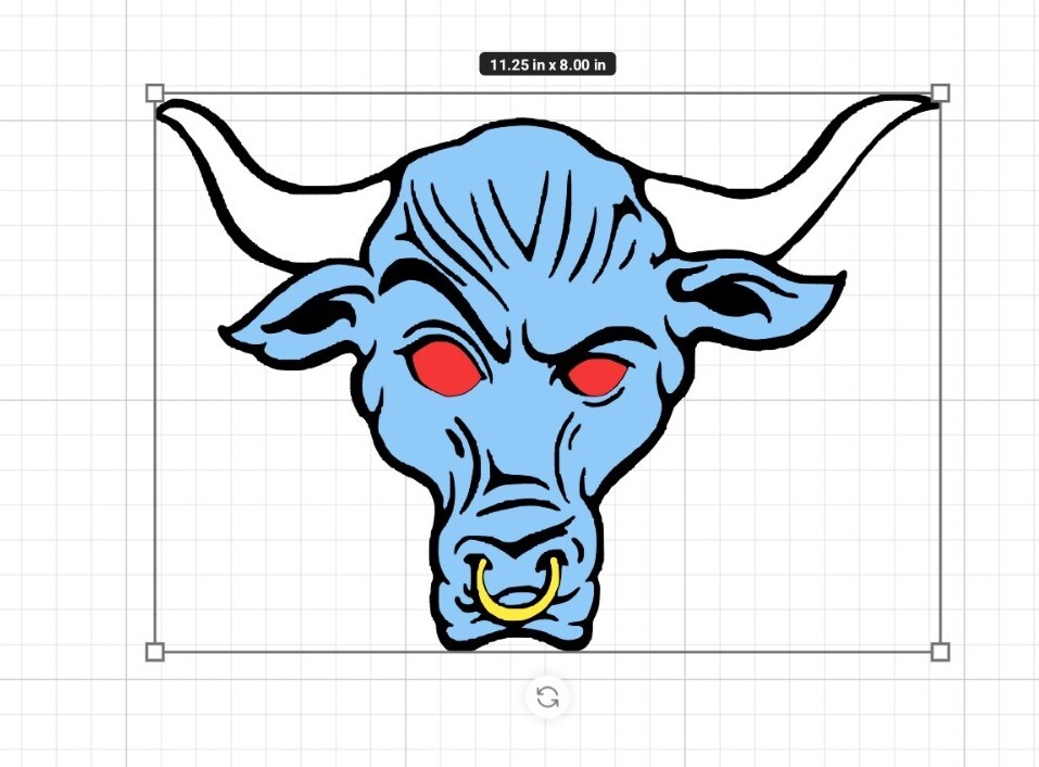 Under Armour Project Rock Brahma Bull 1999 Style Decal Sticker Graphic 11.25×8!