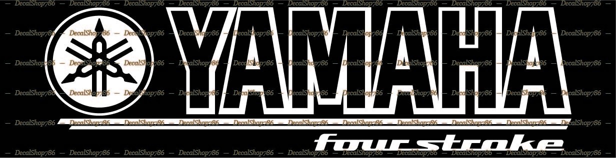 Yamaha Four Stroke Outboards -Outdoor Sports- Vinyl Die-Cut Peel N' Stick Decals