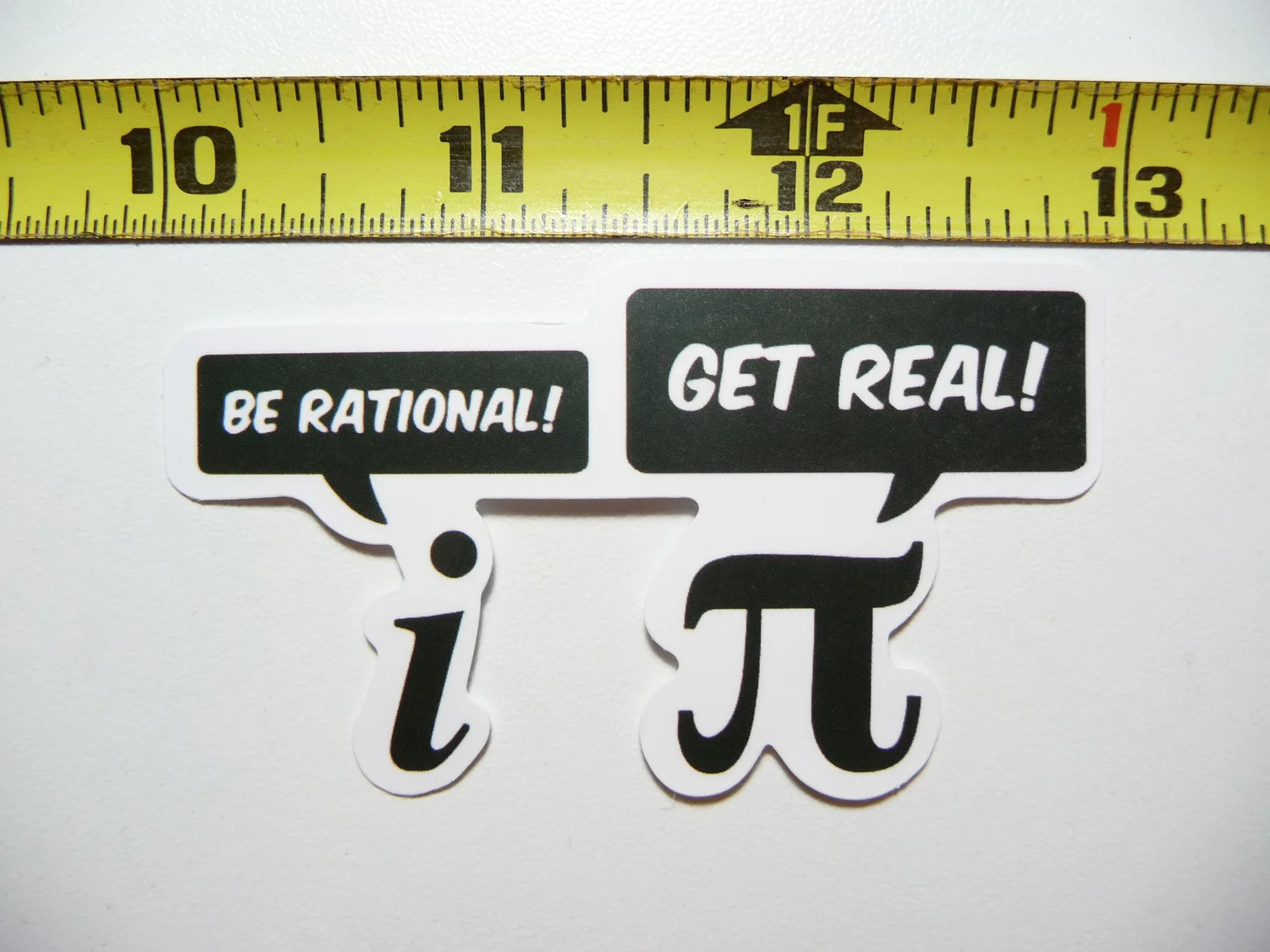 FUNNY RATIONAL REAL NUMBERS MATH SMALL STICKER DECAL MATHEMATICS SCHOOL TEACHER