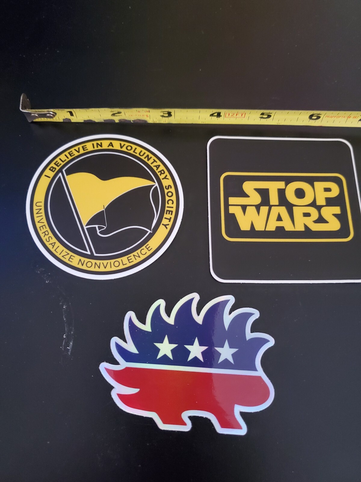 Anarcho-Capitalism Flag 3" sticker Pro Liberty 🗽 Voluntary Society Sovereign