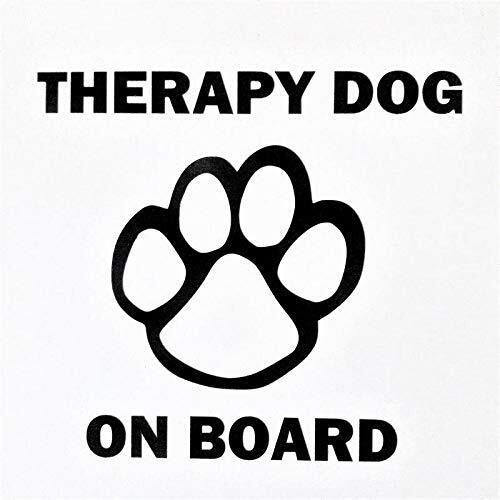Therapy Dog Service Dog Vinyl Decal Sticker Cars Trucks SUVs Vans Laptops Walls