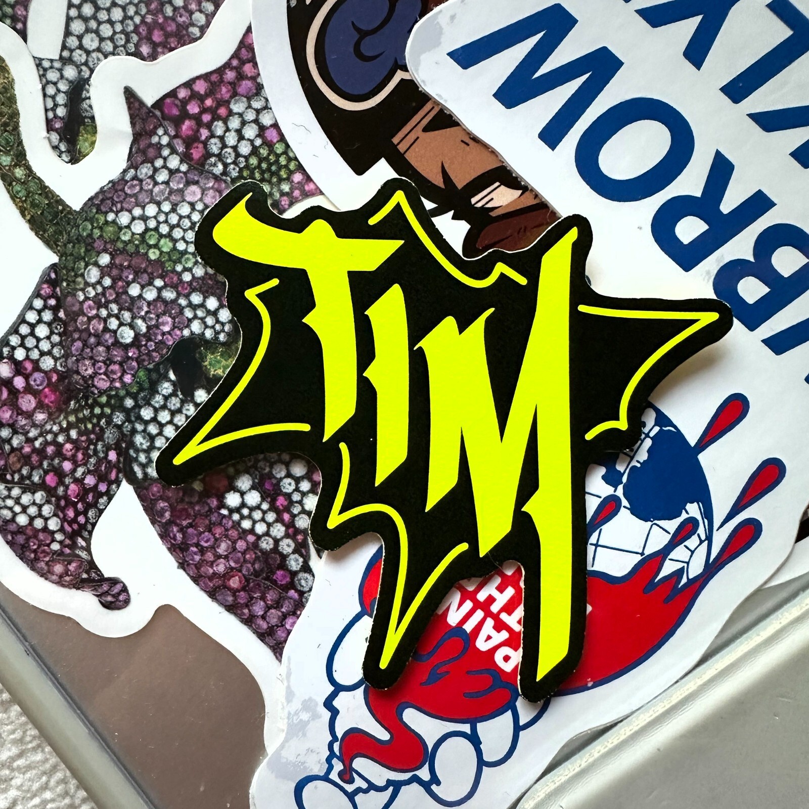 Neon Name Sticker Pack : TIM | for school or Office | graffiti | Calligraphy