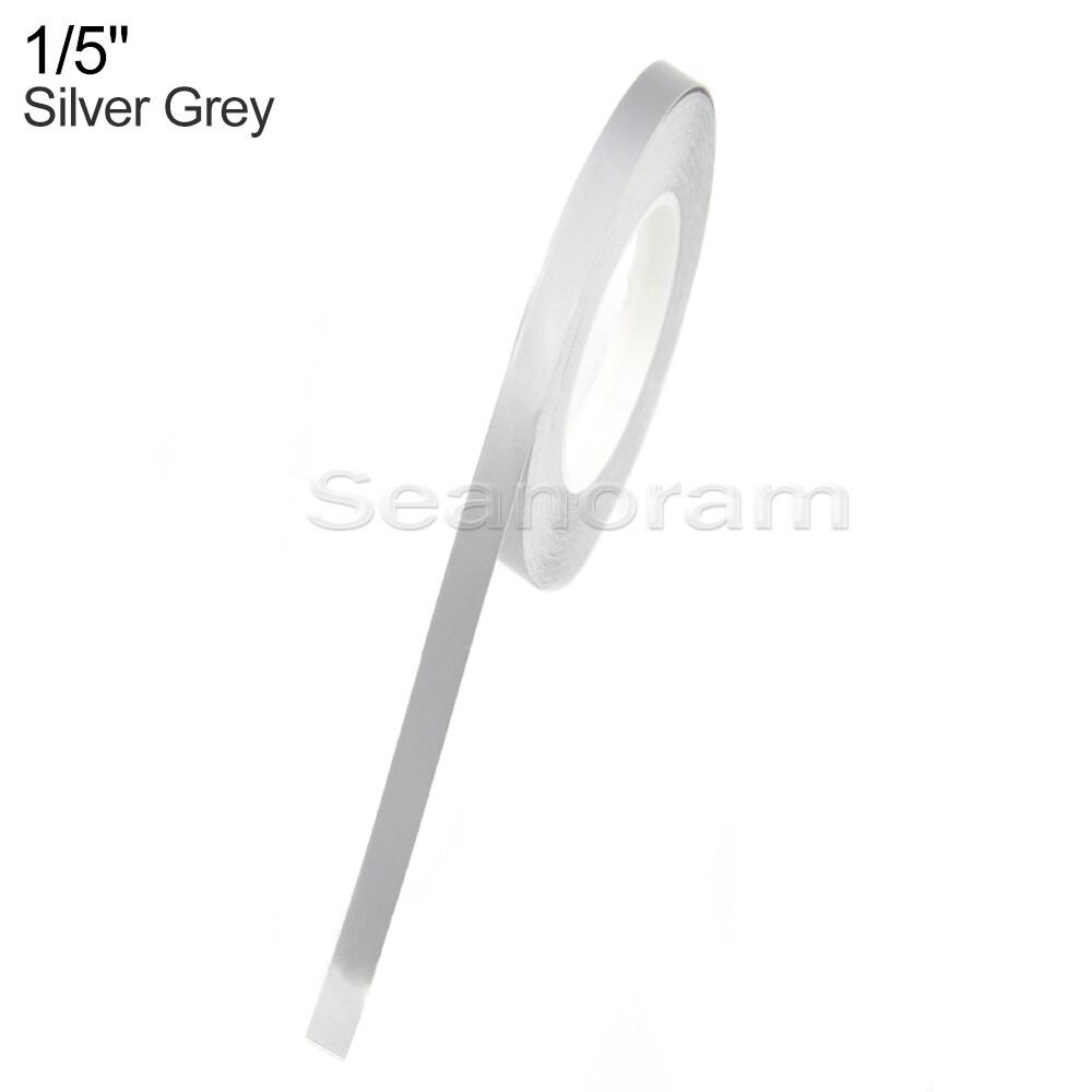 1/5" 5mm Silver Grey DIY Home Shop Pinstriping Pin Stripe Decal Vinyl Sticker