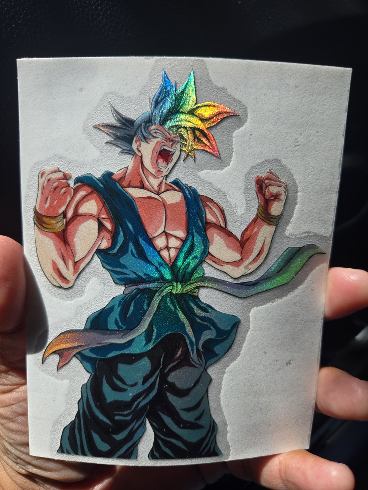 5" Spotholographic Weatherproof Sticker Decal Ui Goku Dragon