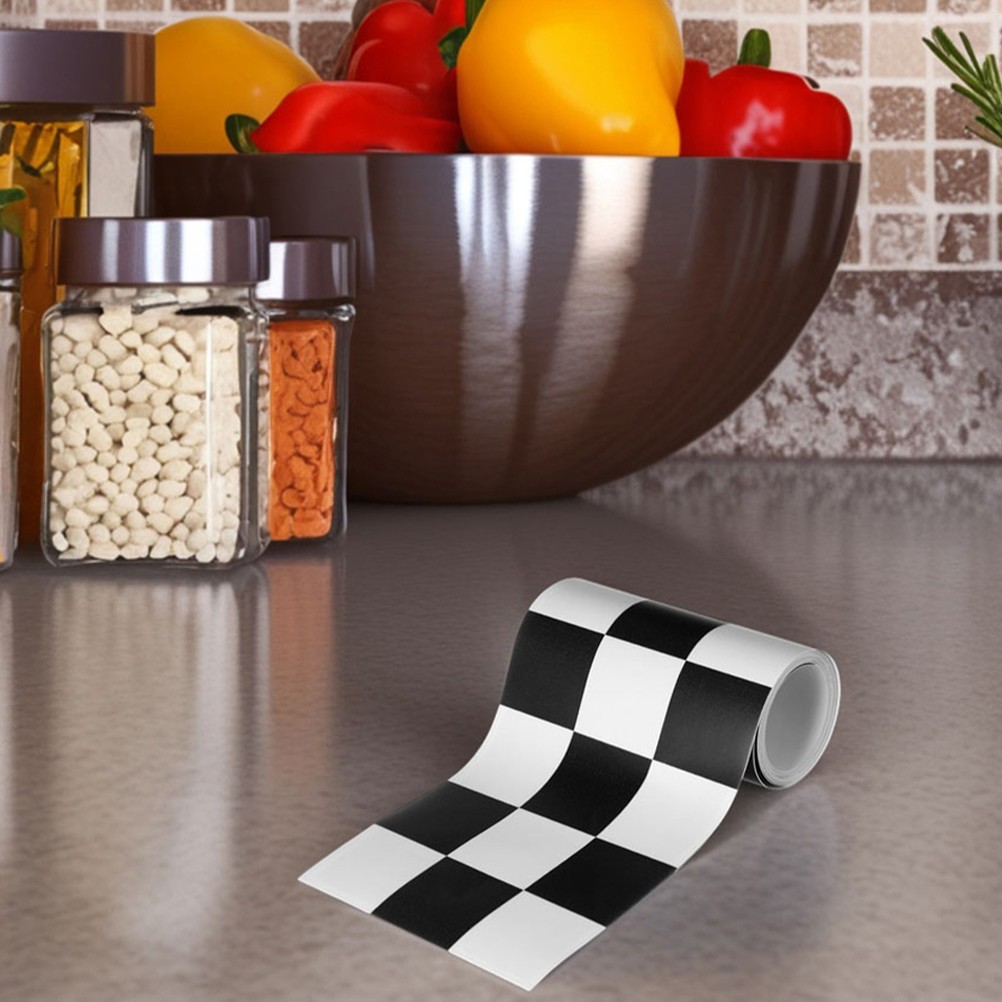 4 Rolls Waterproof Peel And Stick Wallpaper Border Trim For Kitchen Bathroom
