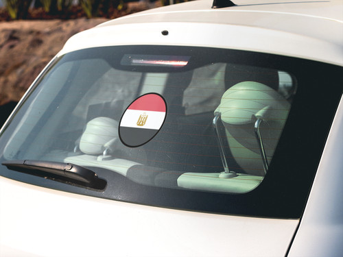 Egypt Flag Circle Sticker Decal
