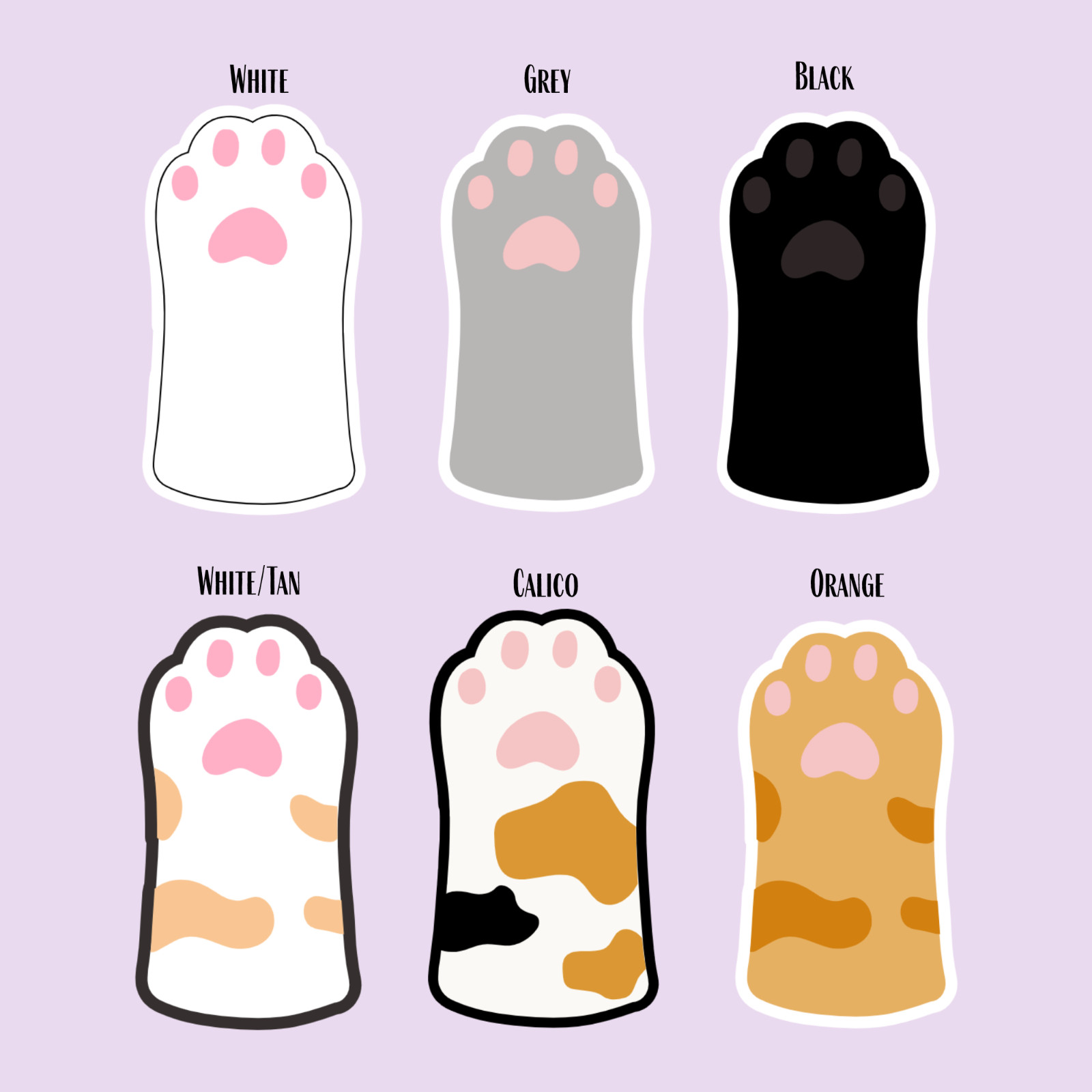 Cat Toe Bean Sticker Pet Cat Mom Car Window Laptop