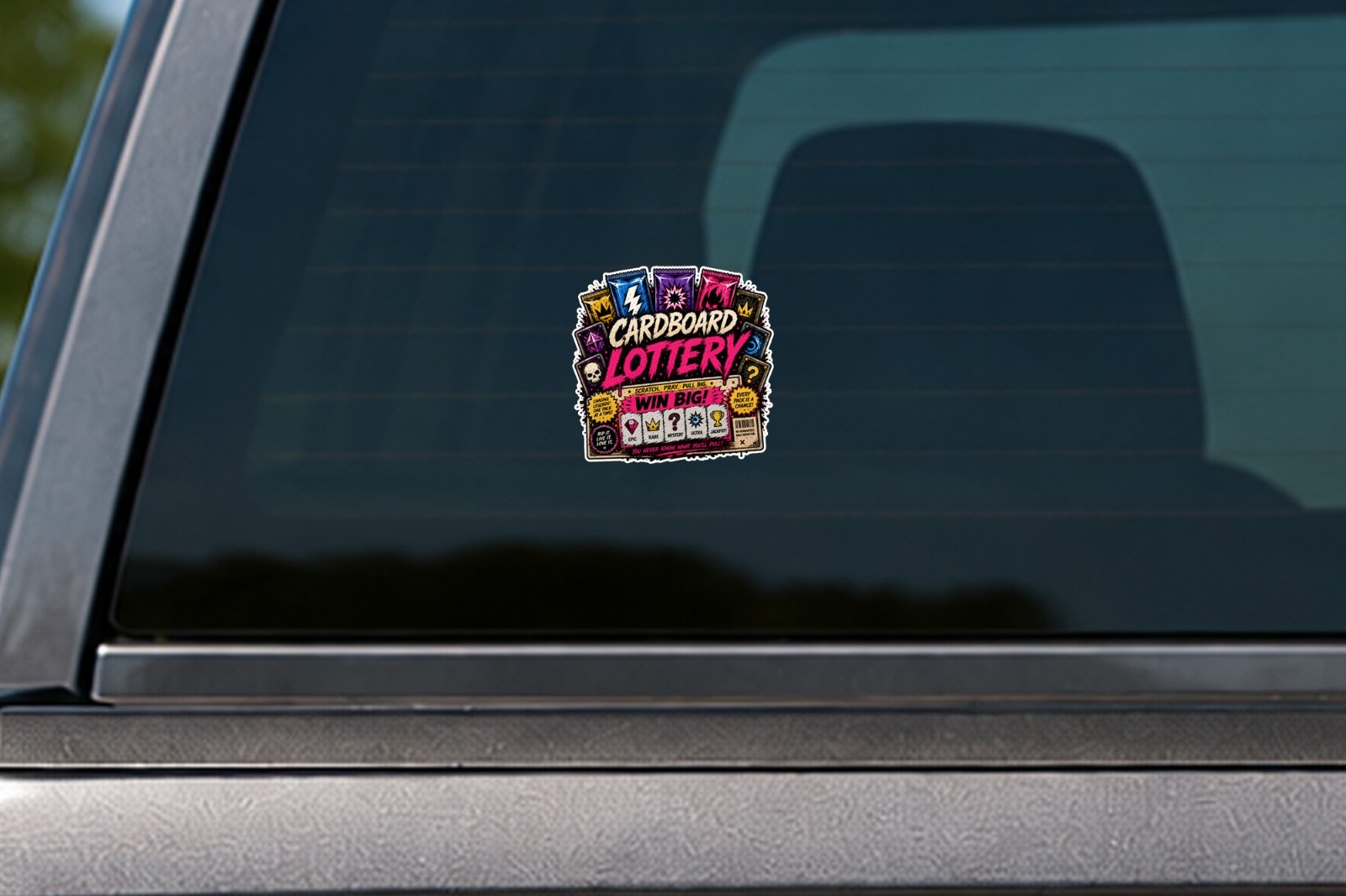 Trading Card Inspired Sticker Decal Car Laptop Window Tumbler Set of 2