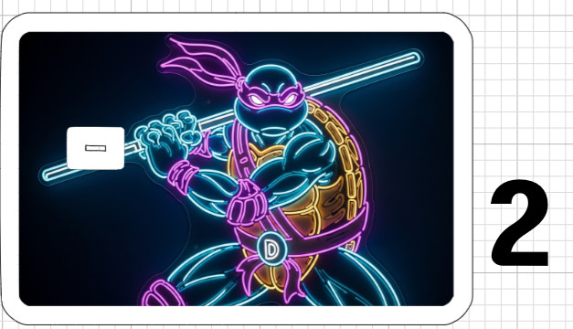 Teenage Mutant Ninja Turtles Credit Debit ATM Card Skin Sticker Neon TMNT USA