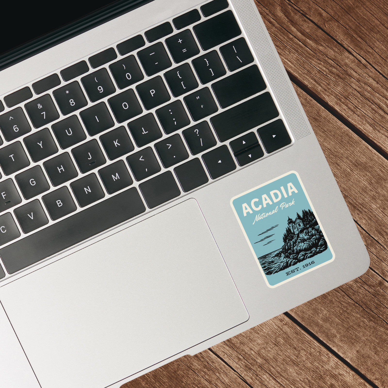 Acadia National Park Sticker – Retro 1960s Style Decal