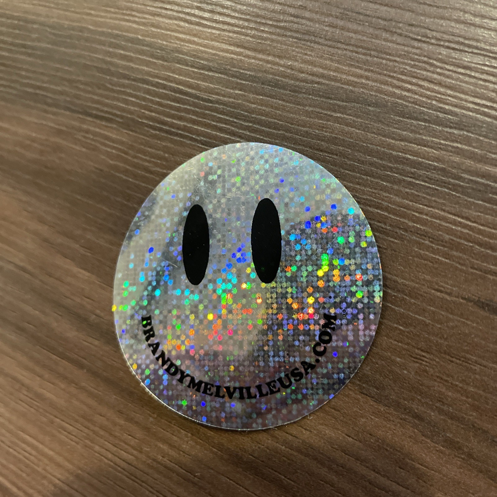 Brandy Melville Holographic Smiley Face Sticker