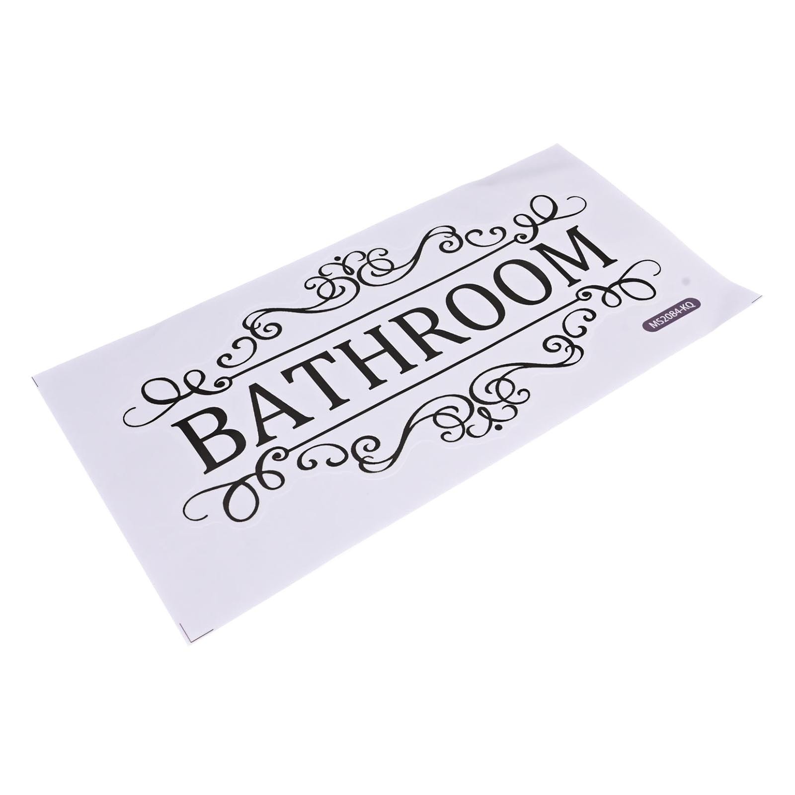 Bathroom Door Sign Lanel Sticker Decorative Sticker For Bathroom Toilet