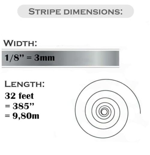 1/8" Vinyl Pin Stripe Tape Decal Sticker 32 ft Length for Car Auto Motorcycle