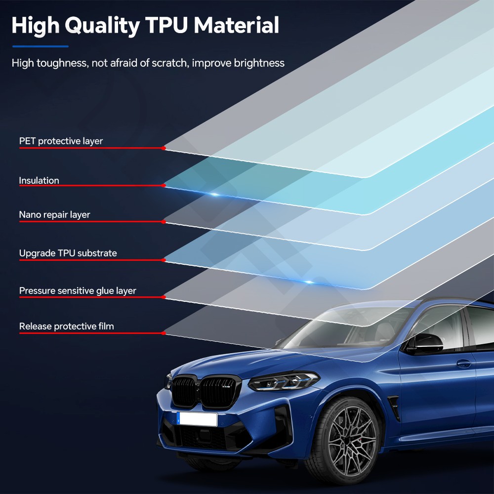 For BMW X3 M Competition 2022-2024 Full Car Precut Paint Protection Film Gloss