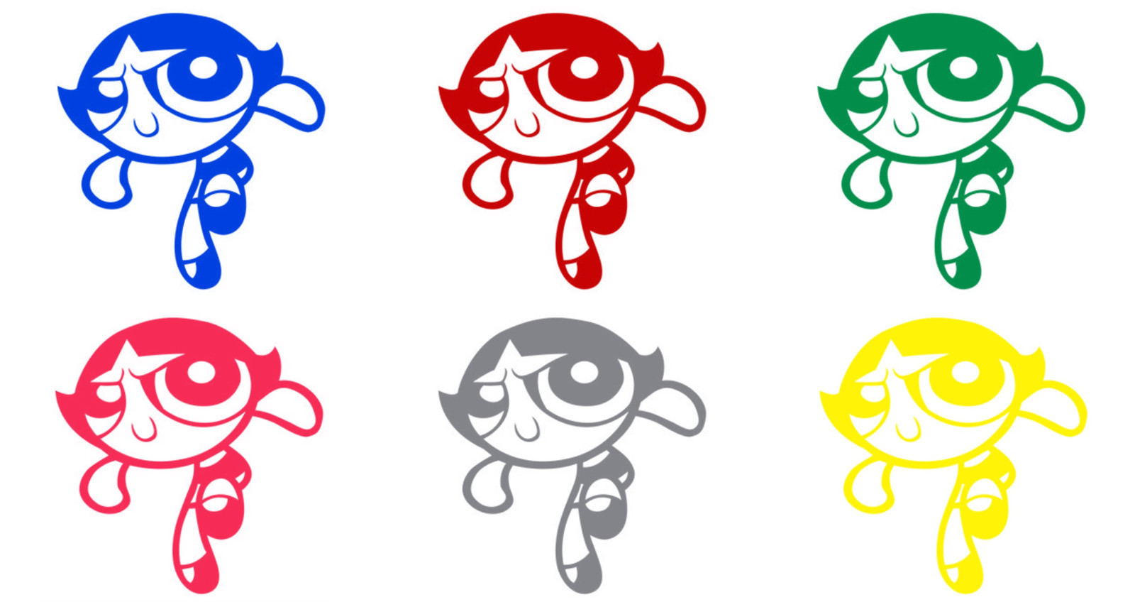 Vinyl Decal Truck Car Sticker Laptop – Cartoon Powerpuff Girls Buttercup