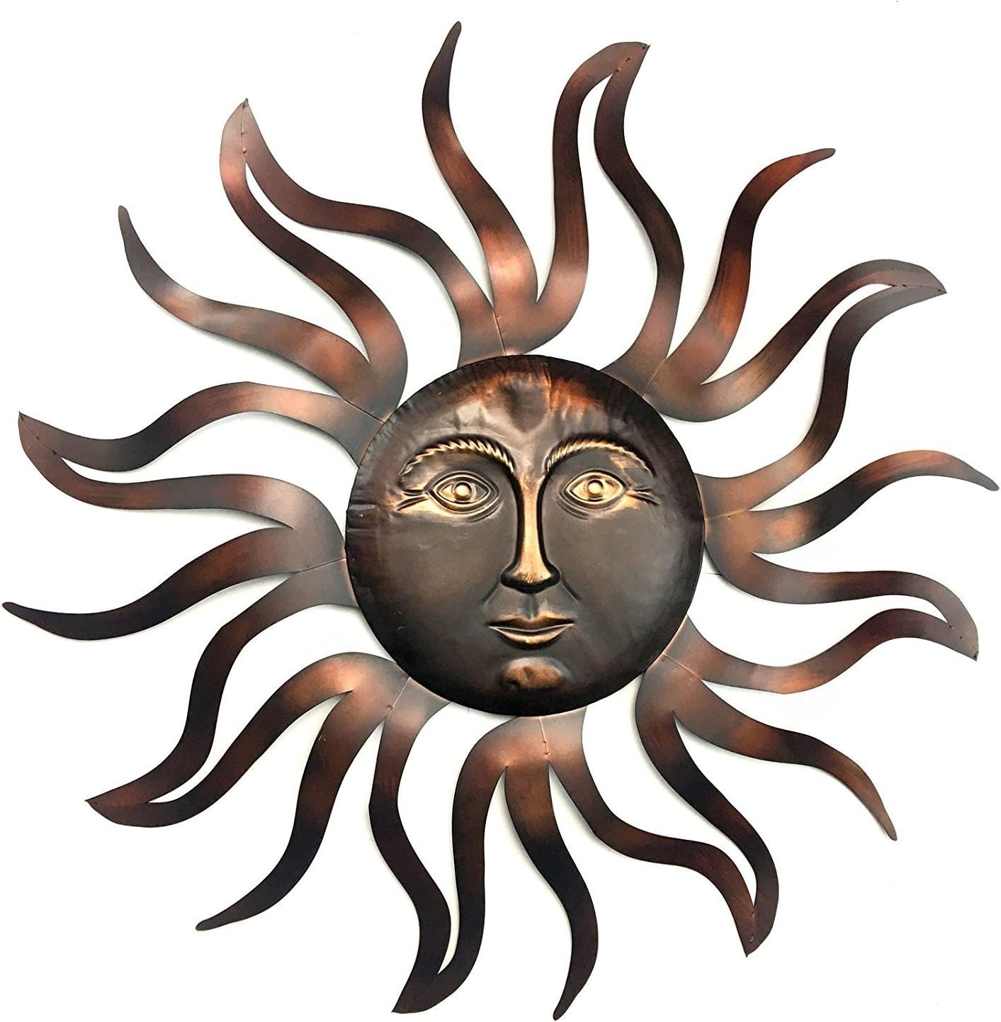 Modern Sun Metal Wall Decor Indoor Outdoor Sculpture