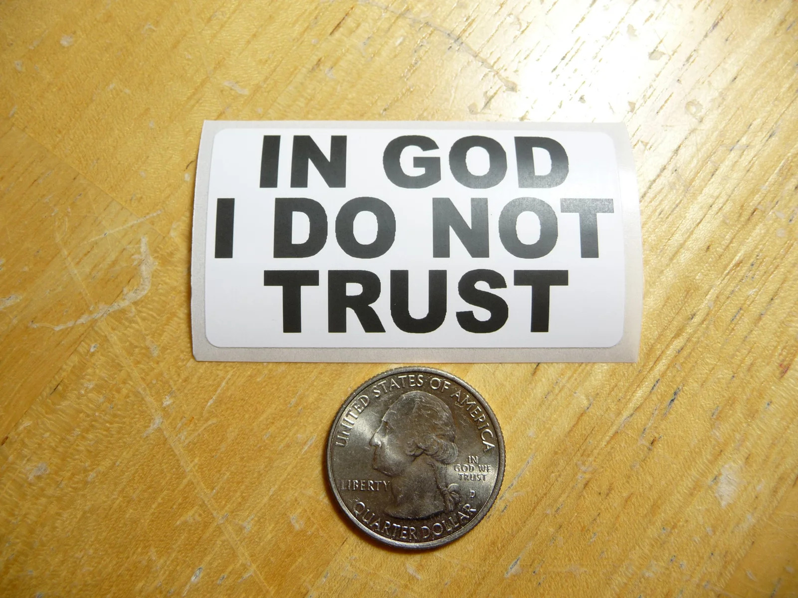 IN GOD I DO NOT TRUST STICKER DECAL 1 – 50 BULK PACK FUNNY ATHIEST AGNOSTIC