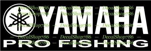 Yamaha Pro Fishing – Outdoors Sports – Vinyl Die-Cut Peel N' Stick Sticker/Decal