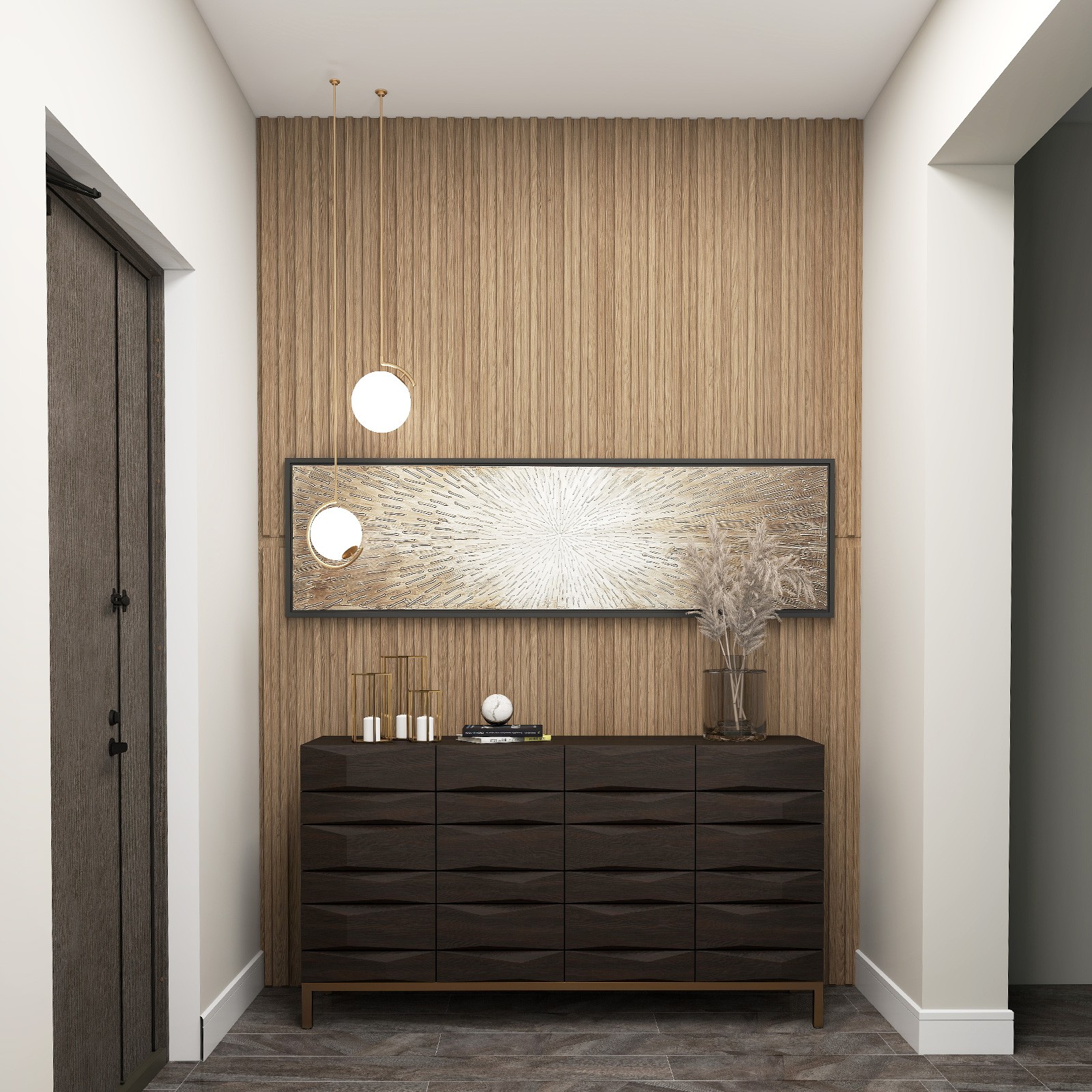 12-Pack PVC Slat Wall Panels, 3D Fluted Panels for Interior Wall Decoration