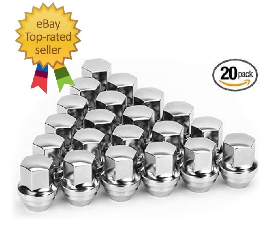 14×1.5 OEM Factory Style Large Acorn Seat Wheel Lug Nuts, 20 PCS M14x1.5 Closed