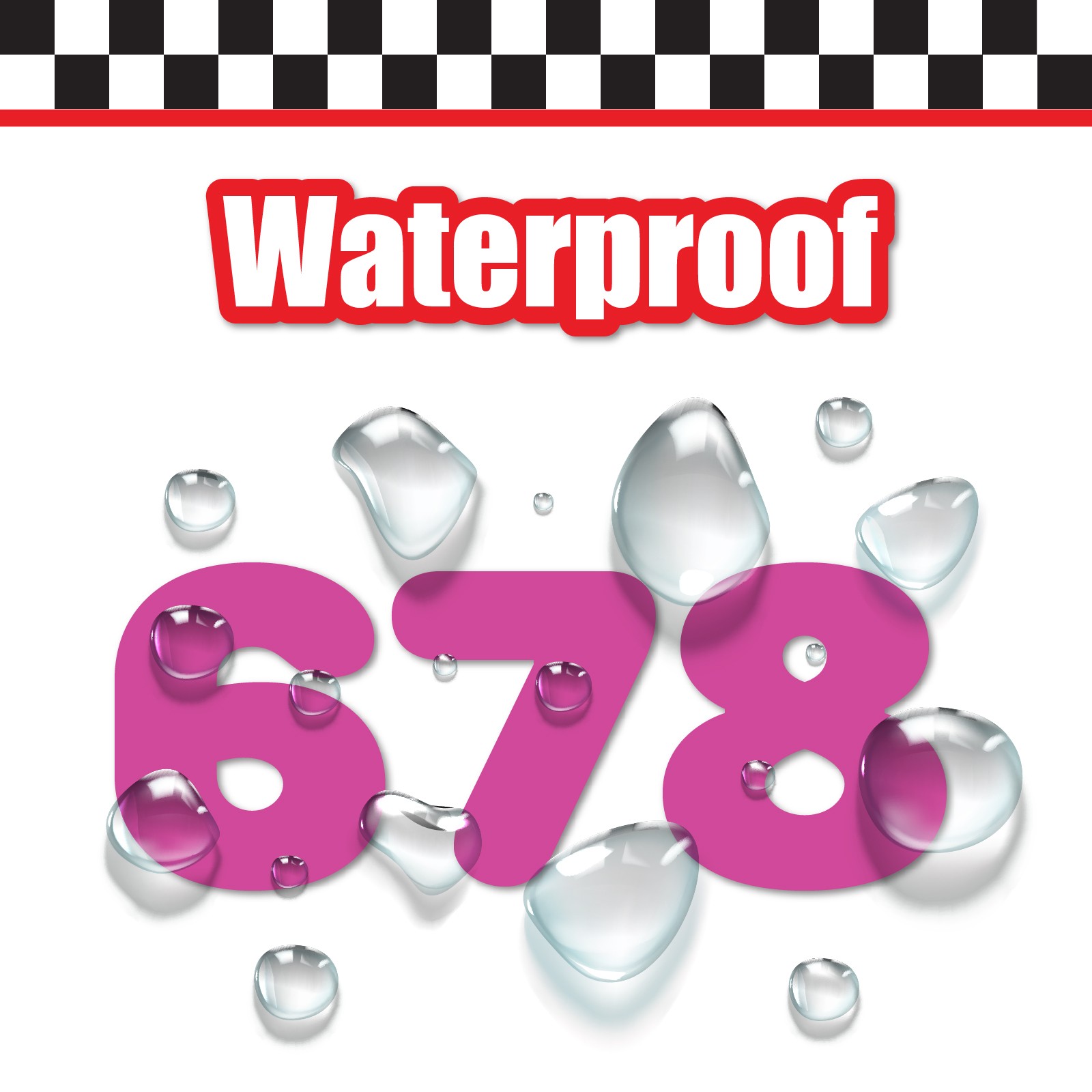 3x 3 Digit Custom Single Number Stickers Decal Locker Door Mailbox Rounds Black