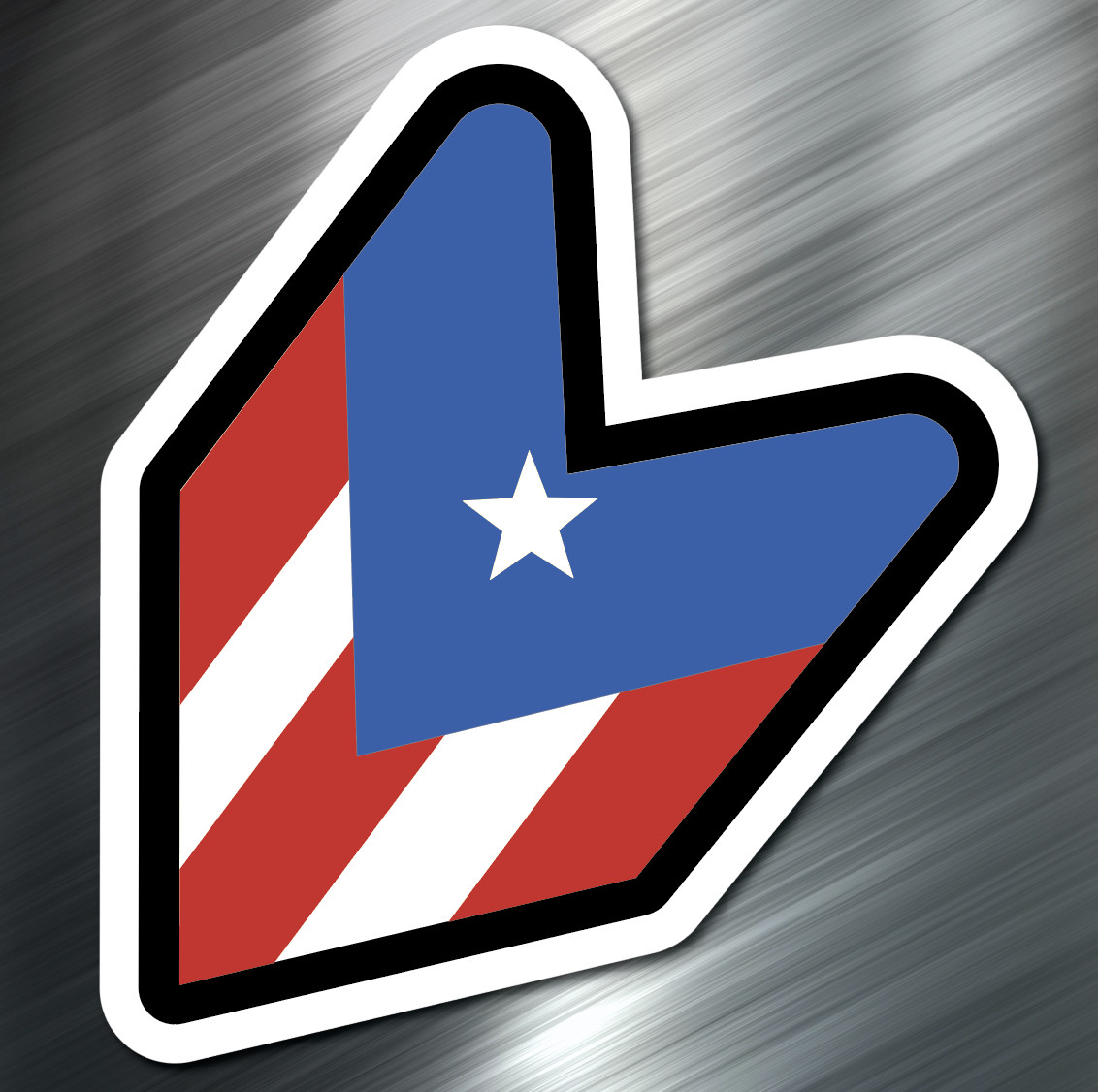 (1) Puerto Rico Wakaba car Sticker Auto Race Drift JDM Decal Boost Tuner Honda