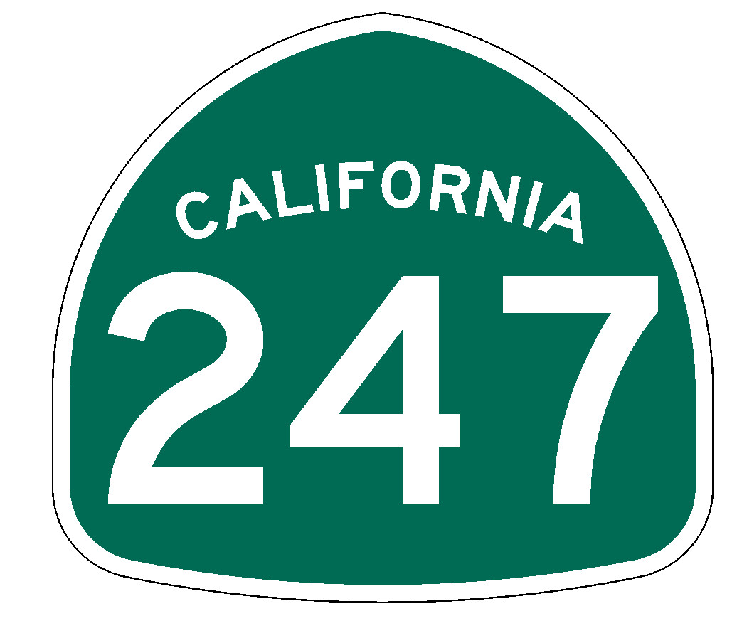 California State Route 247 Sticker Decal R1026 Highway Sign Road Sign